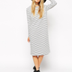 Shift Dress with Long Sleeve in Breton Stripe, $47 (was $68) I bought this dress, and it's the perfect base for soooo many outfits. You could do a red lip, or a yellow shoe, or a camo jacket on top, or a denim button down shirt around the waist, etc. etc. I honestly think you could wear this dress every day for a year, and people would accept the new you. Maybe they'd talk about you behind your back, but I'm sure it would mostly be compliments.